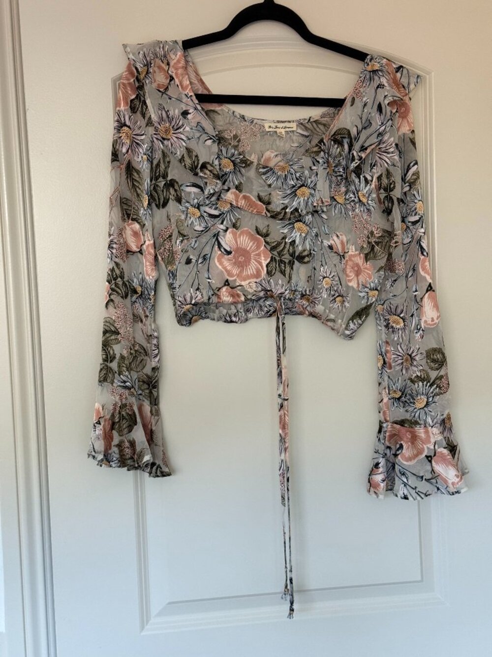 For Love And Lemons Luciana Ruffle Blouse